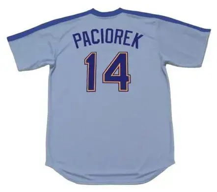 TOM PACIOREK Seattle Mariners 1981 Majestic Cooperstown Away Baseball Jersey 