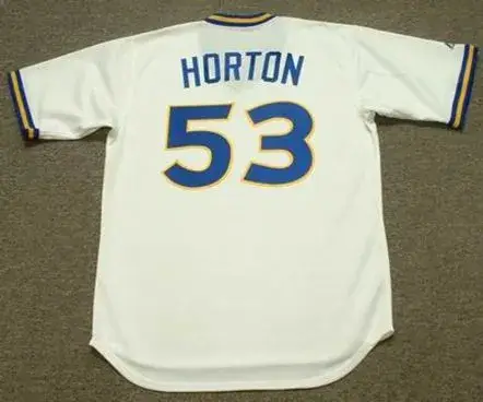 WILLIE HORTON Seattle Mariners 1979 Majestic Cooperstown Baseball Jersey 