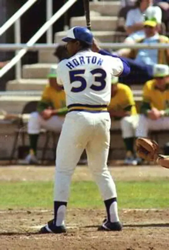 WILLIE HORTON Seattle Mariners 1979 Majestic Cooperstown Baseball Jersey 