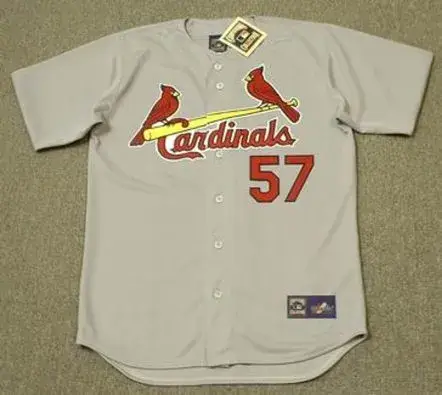 DARRYL KILE St. Louis Cardinals 2000 Majestic Cooperstown Throwback Away Jersey