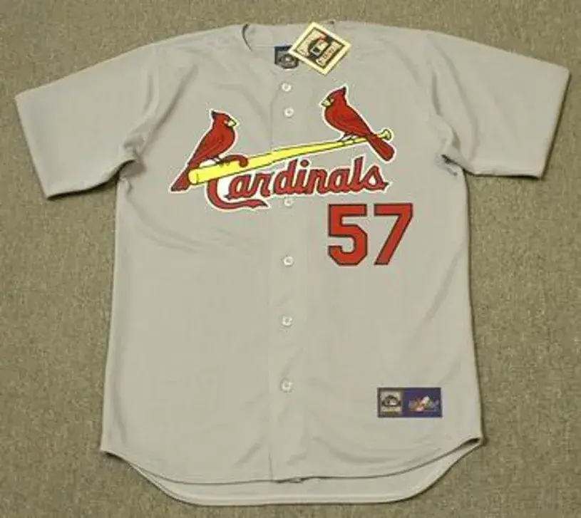 DARRYL KILE St. Louis Cardinals 2000 Majestic Cooperstown Throwback Away Jersey