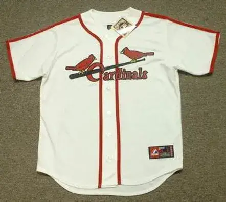 ENOS SLAUGHTER St. Louis Cardinals 1940’s Majestic Cooperstown Throwback Baseball Jersey