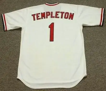 GARRY TEMPLETON St. Louis Cardinals 1977 Majestic Cooperstown Home Baseball Jersey 