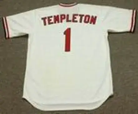 GARRY TEMPLETON St. Louis Cardinals 1977 Majestic Cooperstown Home Baseball Jersey 