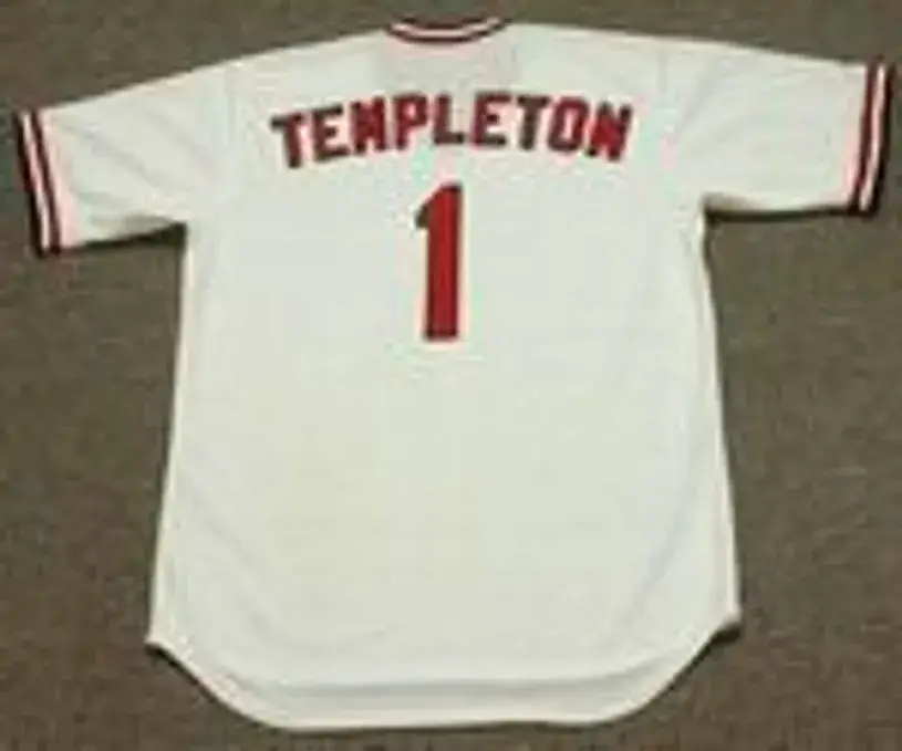 GARRY TEMPLETON St. Louis Cardinals 1977 Majestic Cooperstown Home Baseball Jersey 