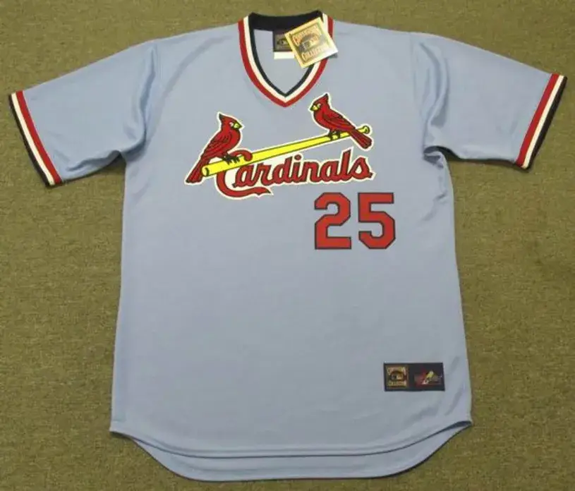 GEORGE HENDRICK St. Louis Cardinals 1982 Majestic Cooperstown Away Baseball Jersey