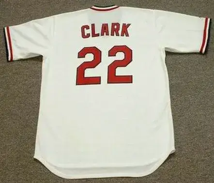 JACK CLARK St. Louis Cardinals 1985 Majestic Cooperstown Home Baseball Jersey 