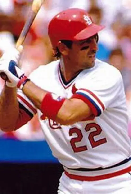 JACK CLARK St. Louis Cardinals 1985 Majestic Cooperstown Home Baseball Jersey 