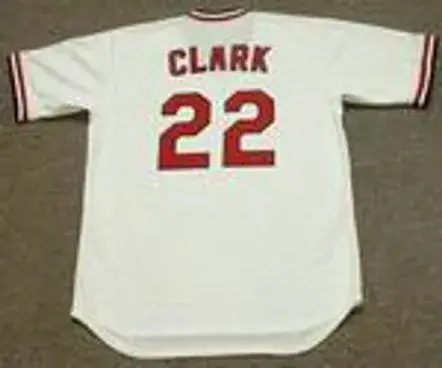 JACK CLARK St. Louis Cardinals 1985 Majestic Cooperstown Home Baseball Jersey 