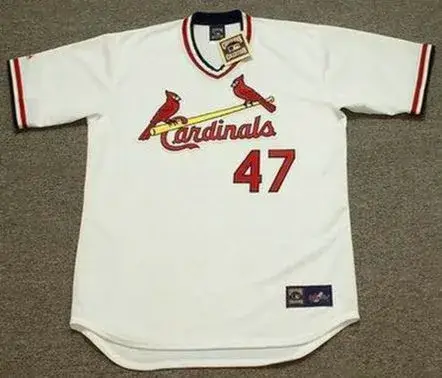 JOAQUIN ANDUJAR St. Louis Cardinals 1982 Majestic Cooperstown Home Baseball Jersey