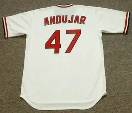 JOAQUIN ANDUJAR St. Louis Cardinals 1982 Majestic Cooperstown Home Baseball Jersey 