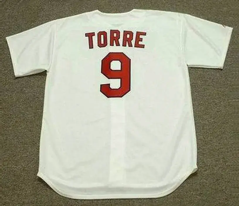 JOE TORRE St. Louis Cardinals 1969 Majestic Cooperstown Throwback Home Baseball Jersey 