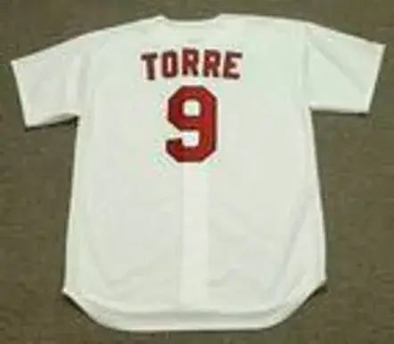 JOE TORRE St. Louis Cardinals 1969 Majestic Cooperstown Throwback Home Baseball Jersey 