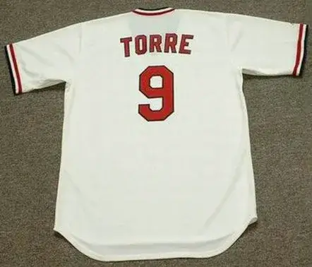 JOE TORRE St. Louis Cardinals 1974 Majestic Cooperstown Home Baseball Jersey 