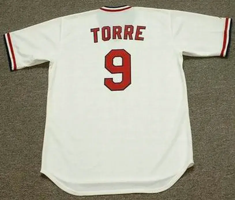 JOE TORRE St. Louis Cardinals 1974 Majestic Cooperstown Home Baseball Jersey 