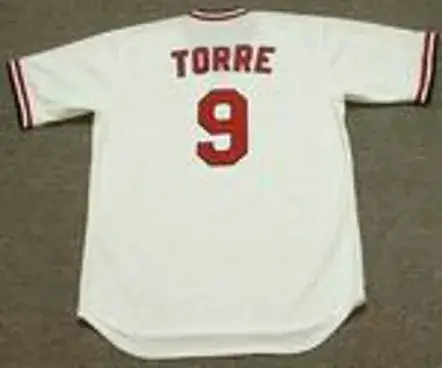JOE TORRE St. Louis Cardinals 1974 Majestic Cooperstown Home Baseball Jersey 