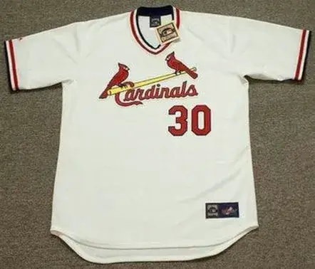 JOHN TUDOR St. Louis Cardinals 1985 Majestic Cooperstown Home Baseball Jersey