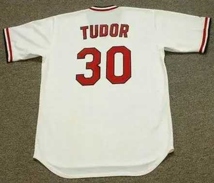 JOHN TUDOR St. Louis Cardinals 1985 Majestic Cooperstown Home Baseball Jersey 