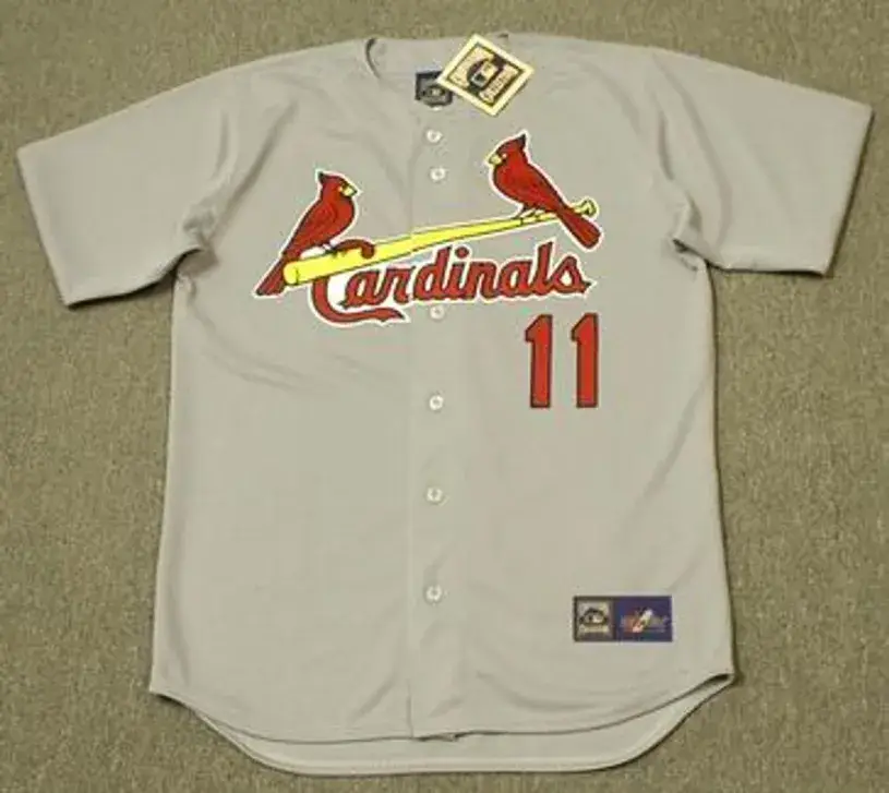 JOSE OQUENDO St. Louis Cardinals 1992 Majestic Cooperstown Throwback Away Jersey
