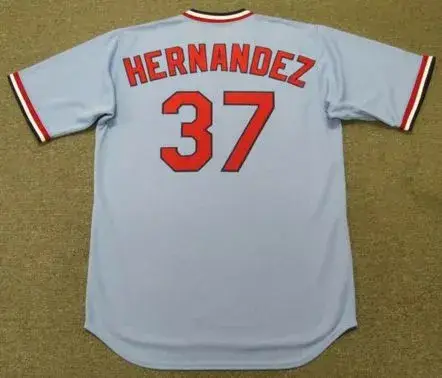 KEITH HERNANDEZ St. Louis Cardinals 1982 Majestic Cooperstown Away Baseball Jersey 