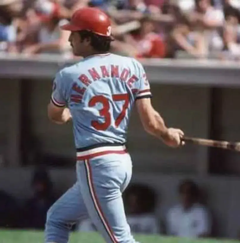 KEITH HERNANDEZ St. Louis Cardinals 1982 Majestic Cooperstown Away Baseball Jersey 