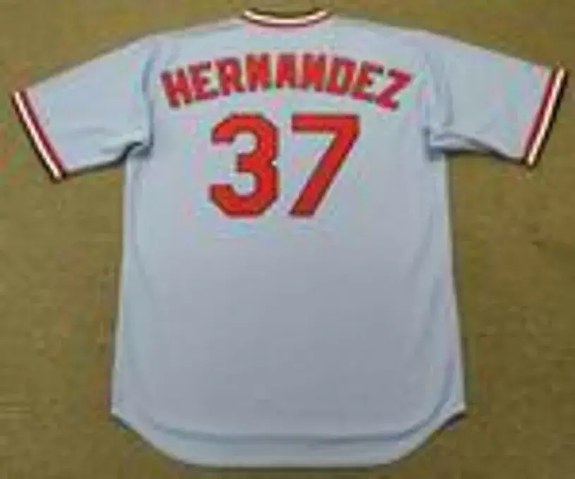 KEITH HERNANDEZ St. Louis Cardinals 1982 Majestic Cooperstown Away Baseball Jersey 