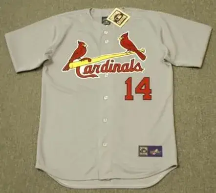 KEN BOYER St. Louis Cardinals 1964 Majestic Cooperstown Throwback Away Jersey