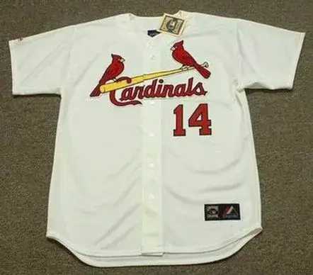 KEN BOYER St. Louis Cardinals 1964 Majestic Cooperstown Throwback Home Baseball Jersey