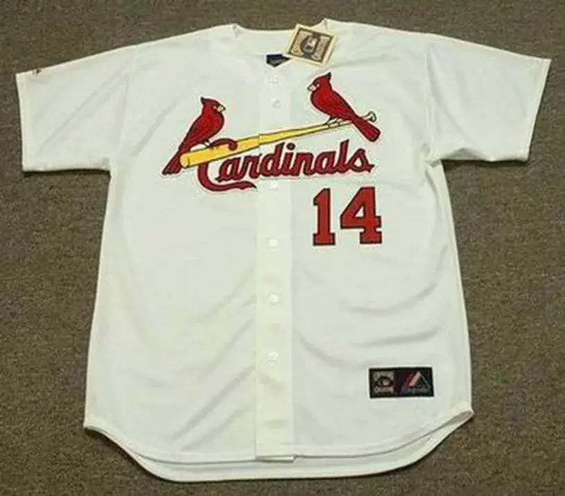 KEN BOYER St. Louis Cardinals 1964 Majestic Cooperstown Throwback Home Baseball Jersey