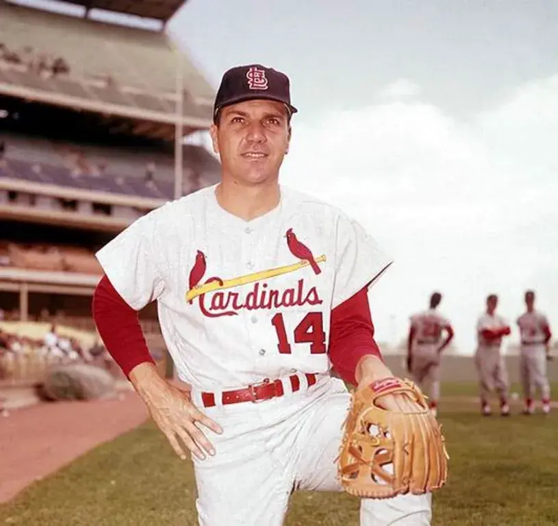 KEN BOYER St. Louis Cardinals 1964 Majestic Cooperstown Throwback Home Baseball Jersey 