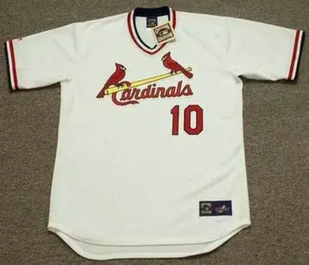 KEN OBERKFELL St. Louis Cardinals 1982 Majestic Cooperstown Home Baseball Jersey