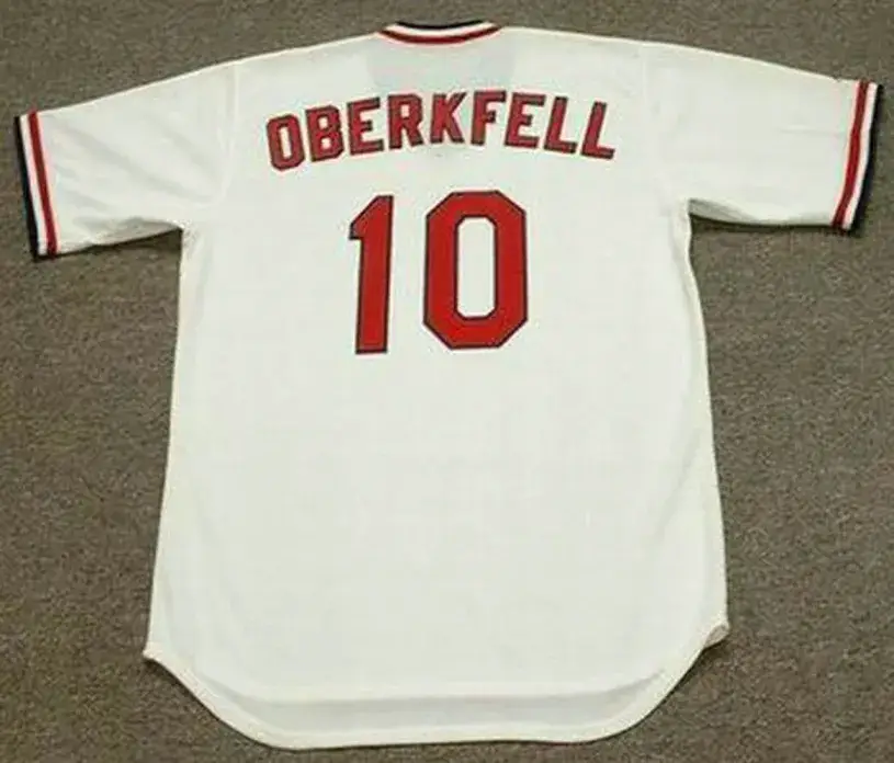 KEN OBERKFELL St. Louis Cardinals 1982 Majestic Cooperstown Home Baseball Jersey 