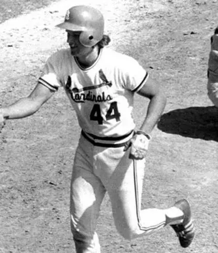 KEN REITZ St. Louis Cardinals 1975 Majestic Cooperstown Home Baseball Jersey 