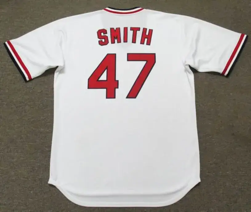 LEE SMITH St. Louis Cardinals 1991 Majestic Cooperstown Throwback Home Jersey 