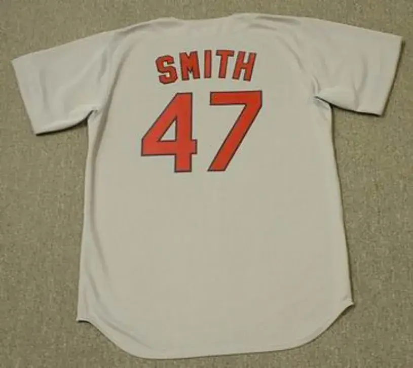 LEE SMITH St. Louis Cardinals 1992 Majestic Cooperstown Throwback Away Jersey 