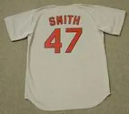 LEE SMITH St. Louis Cardinals 1992 Majestic Cooperstown Throwback Away Jersey 
