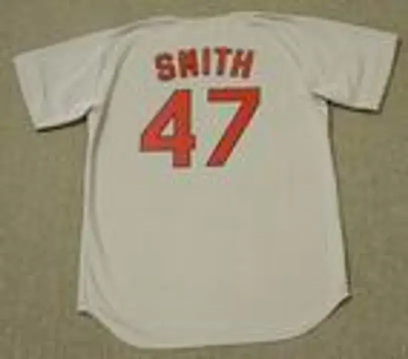 LEE SMITH St. Louis Cardinals 1992 Majestic Cooperstown Throwback Away Jersey 