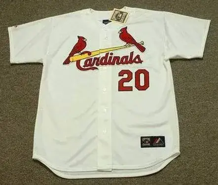 LOU BROCK St. Louis Cardinals 1967 Majestic Cooperstown Throwback Home Baseball Jersey