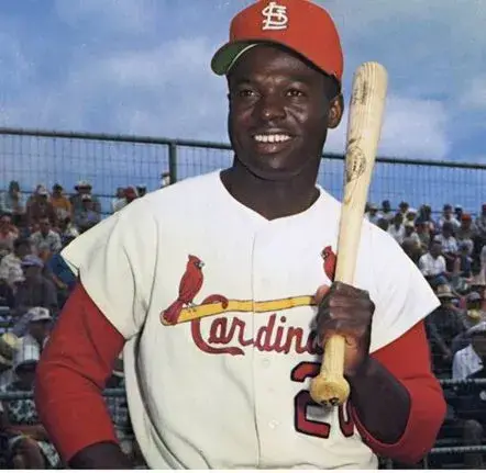 LOU BROCK St. Louis Cardinals 1967 Majestic Cooperstown Throwback Home Baseball Jersey 