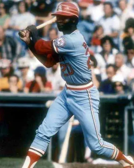 LOU BROCK St. Louis Cardinals 1976 Away Majestic Throwback Baseball Jersey 