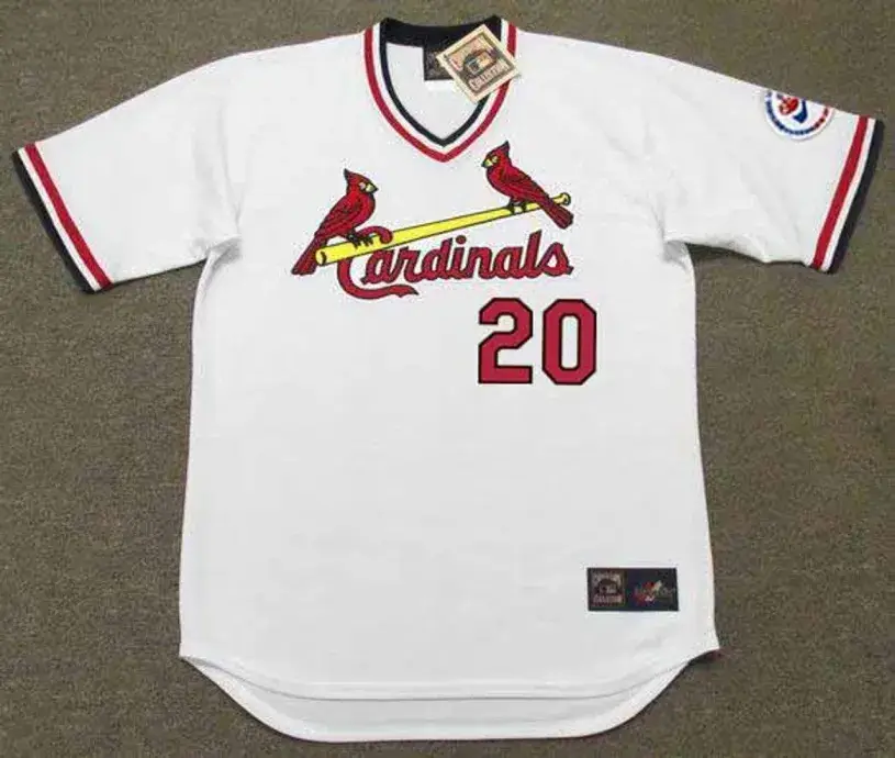 LOU BROCK St. Louis Cardinals 1976 Home Majestic Throwback Baseball Jersey
