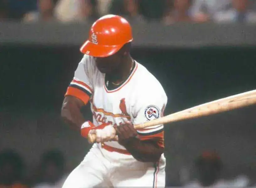 LOU BROCK St. Louis Cardinals 1976 Home Majestic Throwback Baseball Jersey 