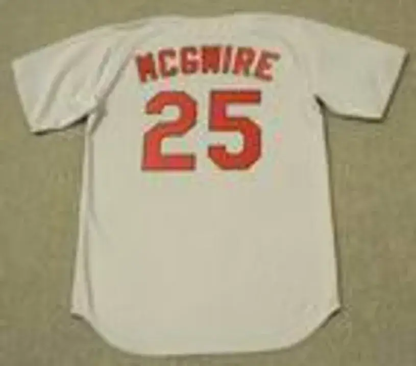 MARK MCGWIRE St. Louis Cardinals 1997 Majestic Throwback Cooperstown Away Jersey 
