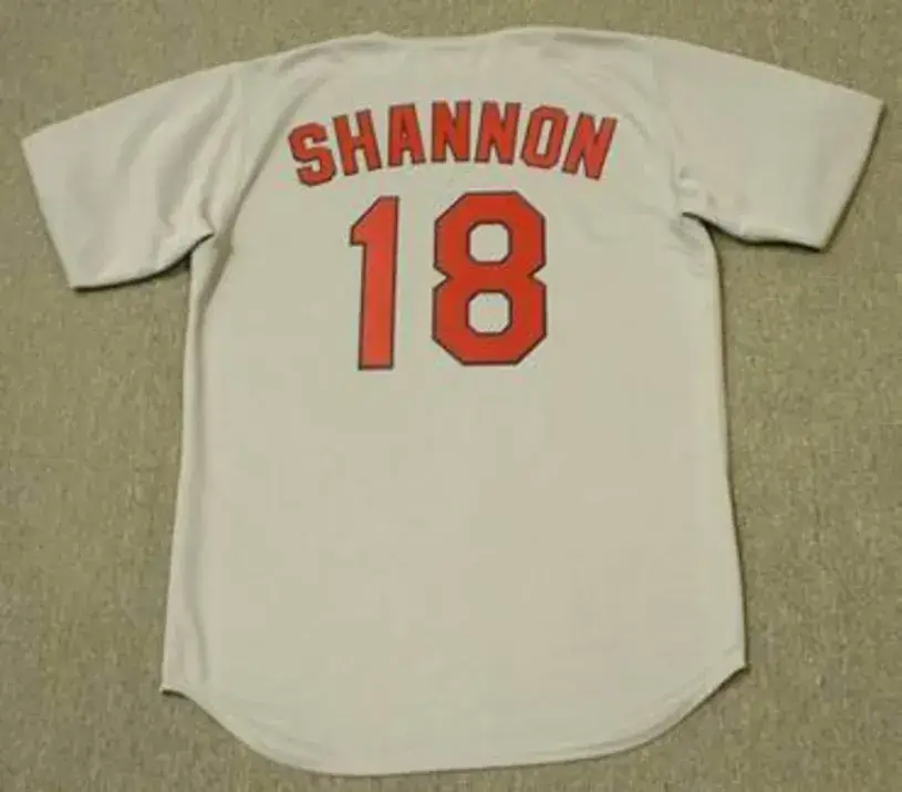 MIKE SHANNON St. Louis Cardinals 1967 Majestic Cooperstown Throwback Away Jersey 