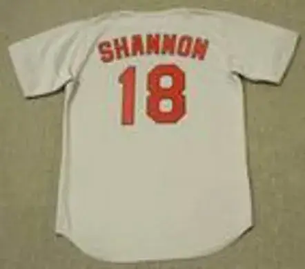 MIKE SHANNON St. Louis Cardinals 1967 Majestic Cooperstown Throwback Away Jersey 