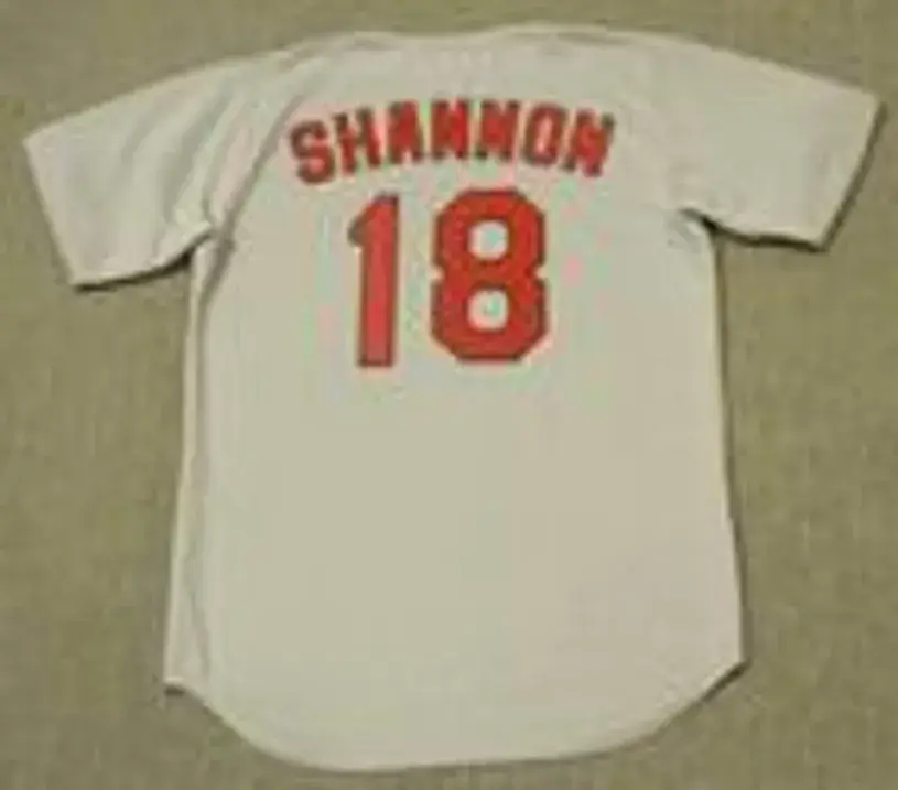 MIKE SHANNON St. Louis Cardinals 1967 Majestic Cooperstown Throwback Away Jersey 