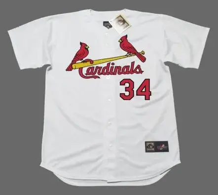 NELSON BRILES St. Louis Cardinals 1967 Majestic Cooperstown Home Baseball Jersey