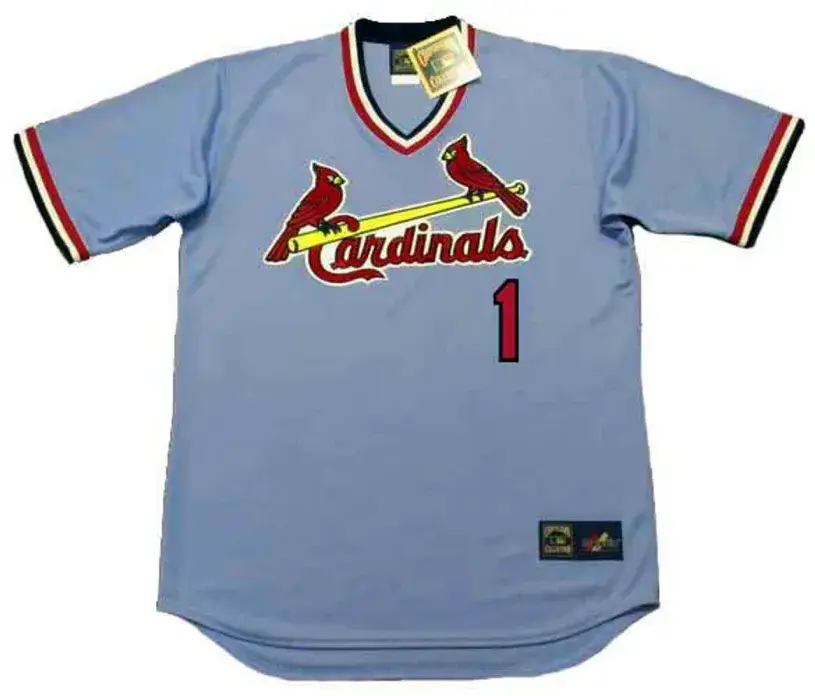 OZZIE SMITH St. Louis Cardinals 1982 Away Majestic Throwback Baseball Jersey