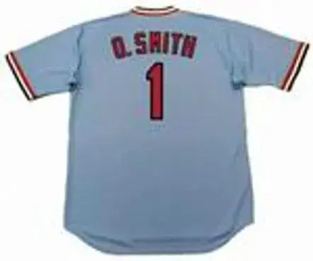 OZZIE SMITH St. Louis Cardinals 1982 Away Majestic Throwback Baseball Jersey 