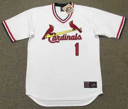 OZZIE SMITH St. Louis Cardinals 1982 Home Majestic Throwback Baseball Jersey